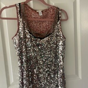 Chico’s size 0 sequin sleeveless top